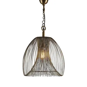 Baker Ceiling Pendant Large Gold by Florabelle Living, a Pendant Lighting for sale on Style Sourcebook