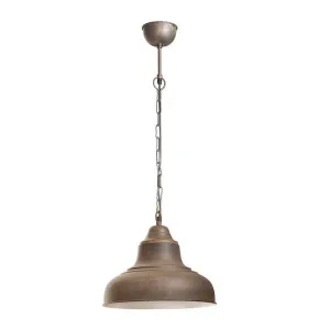 Brasserie Overhead Ceiling Pendant Small Rust by Florabelle Living, a Pendant Lighting for sale on Style Sourcebook