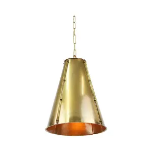 Capri Ceiling Pendant Brass by Florabelle Living, a Pendant Lighting for sale on Style Sourcebook