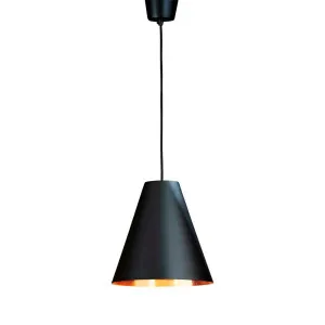 Conrad Ceiling Pendant Black And Copper by Florabelle Living, a Pendant Lighting for sale on Style Sourcebook