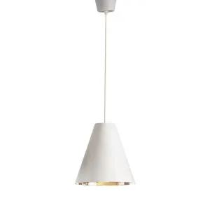 Conrad Ceiling Pendant White And Silver by Florabelle Living, a Pendant Lighting for sale on Style Sourcebook