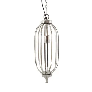 Cotton House Ceiling Pendant Nickel by Florabelle Living, a Pendant Lighting for sale on Style Sourcebook