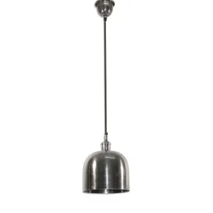 Delta Dome Ceiling Pendant Medium Antique Silver by Florabelle Living, a Pendant Lighting for sale on Style Sourcebook