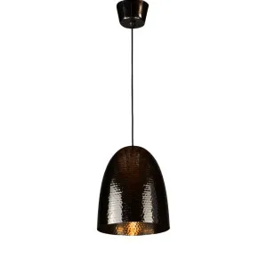 Dolce Beaten Ceiling Pendant Charcoal by Florabelle Living, a Pendant Lighting for sale on Style Sourcebook