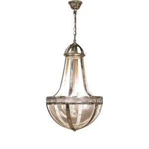Doma Ceiling Pendant Medium Nickel by Florabelle Living, a Pendant Lighting for sale on Style Sourcebook