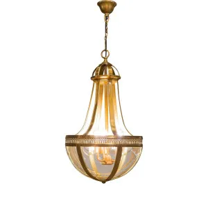 Doma Ceiling Pendant Medium Brass by Florabelle Living, a Pendant Lighting for sale on Style Sourcebook