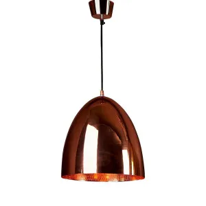 Egg Ceiling Pendant Copper by Florabelle Living, a Pendant Lighting for sale on Style Sourcebook