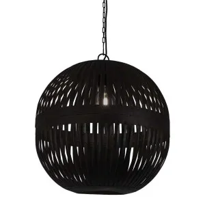 Esch Ball Ceiling Pendant Black by Florabelle Living, a Pendant Lighting for sale on Style Sourcebook