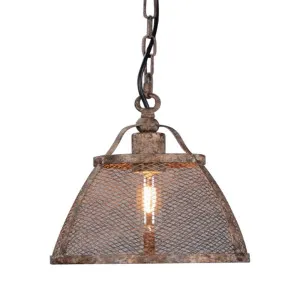 Lorenzo Ceiling Pendant Medium Rustic by Florabelle Living, a Pendant Lighting for sale on Style Sourcebook