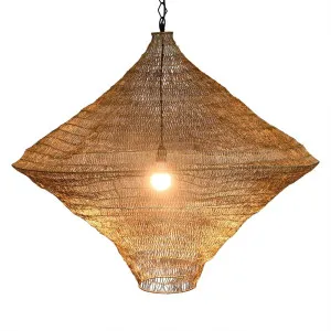 Metropolitan Ceiling Pendant Brass by Florabelle Living, a Pendant Lighting for sale on Style Sourcebook