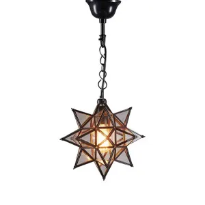 Star Ceiling Pendant Small Black by Florabelle Living, a Pendant Lighting for sale on Style Sourcebook