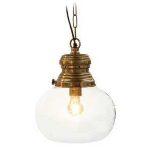 Paddington Ceiling Pendant Small Antique Brass by Florabelle Living, a Pendant Lighting for sale on Style Sourcebook