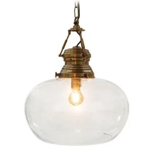 Paddington Ceiling Pendant Large Antique Brass by Florabelle Living, a Pendant Lighting for sale on Style Sourcebook
