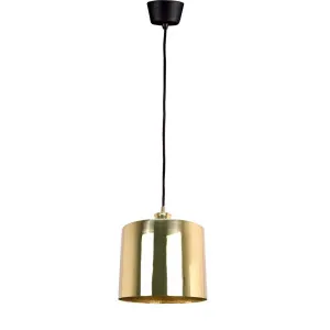 Portofino Ceiling Pendant Medium Shiny Brass by Florabelle Living, a Pendant Lighting for sale on Style Sourcebook