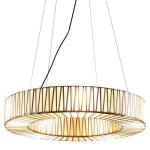 White Moon Ceiling Pendant Large Brass by Florabelle Living, a Pendant Lighting for sale on Style Sourcebook