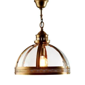 Winston Ceiling Pendant Small Brass by Florabelle Living, a Pendant Lighting for sale on Style Sourcebook