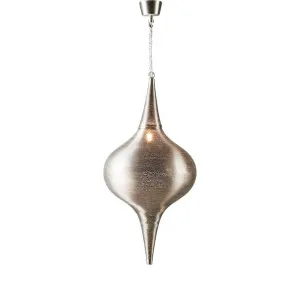 Zara Ceiling Pendant Large Silver by Florabelle Living, a Pendant Lighting for sale on Style Sourcebook