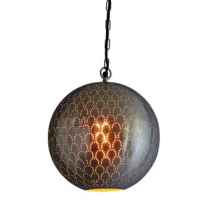 Mamba Ceiling Pendant Nickel by Florabelle Living, a Pendant Lighting for sale on Style Sourcebook