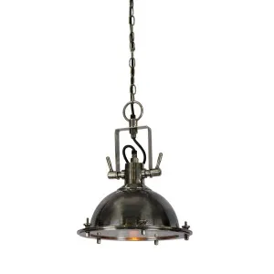 Bedford Ceiling Pendant Antique Silver by Florabelle Living, a Pendant Lighting for sale on Style Sourcebook