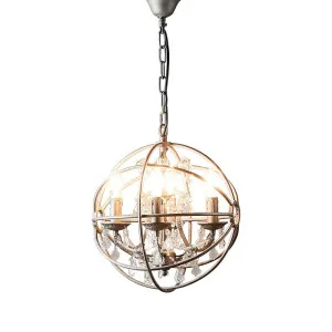 Sundance Chandelier Small Grey by Florabelle Living, a Pendant Lighting for sale on Style Sourcebook