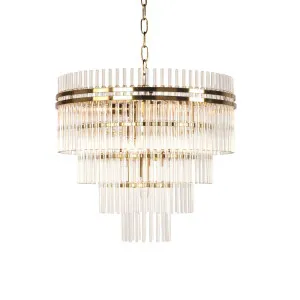 Infinity Chandelier Brass by Florabelle Living, a Pendant Lighting for sale on Style Sourcebook