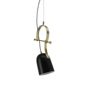 Paterson Hanging Lamp In Black by Florabelle Living, a Pendant Lighting for sale on Style Sourcebook