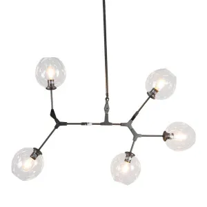 Replica Lindsey Adelman Branch Bubble Pendant 5 Heads Gunmetal Grey by Florabelle Living, a Pendant Lighting for sale on Style Sourcebook