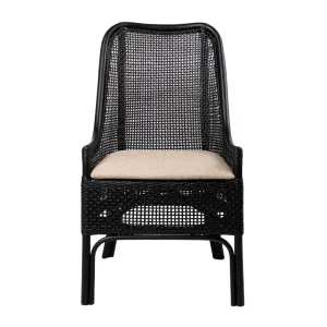 Victoria Hamptons Dining Chair Black by Florabelle Living, a Chairs for sale on Style Sourcebook