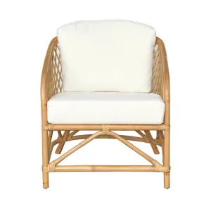 Montego Natural Rattan Lounge Chair With Cushions by Florabelle Living, a Chairs for sale on Style Sourcebook