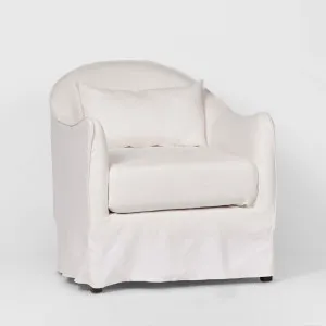 Ville Armchair With White Slip Cover by Florabelle Living, a Chairs for sale on Style Sourcebook
