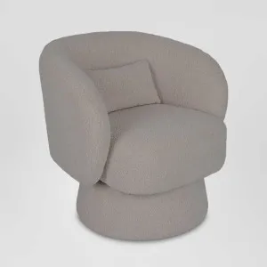Selena Swivel Chair Stone by Florabelle Living, a Chairs for sale on Style Sourcebook