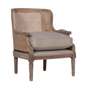 Raine Caned Back Armchair Natural by Florabelle Living, a Chairs for sale on Style Sourcebook