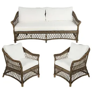 Marco Aluminium Synthetic Outdoor 3 Piece Lounge Set by Florabelle Living, a Chairs for sale on Style Sourcebook