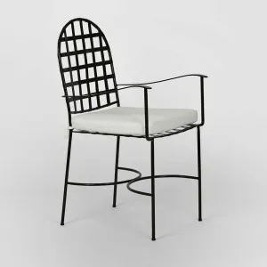 Davenport Iron Outdoor Carver Armchair by Florabelle Living, a Chairs for sale on Style Sourcebook