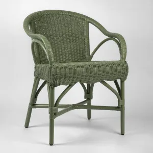 Belle Rattan Armchair Green by Florabelle Living, a Chairs for sale on Style Sourcebook