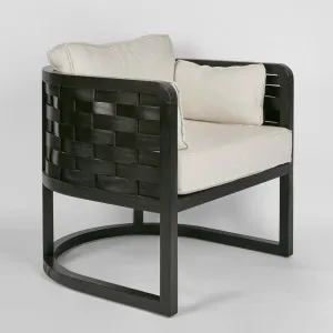 Weave Occasional Chair Black by Florabelle Living, a Chairs for sale on Style Sourcebook