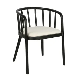 Hardwick Dining Armchair Black by Florabelle Living, a Chairs for sale on Style Sourcebook