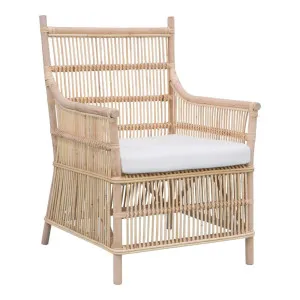 Haiti Wicker Armchair With Cushion by Florabelle Living, a Chairs for sale on Style Sourcebook