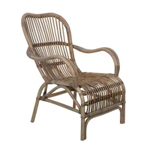 Seville Rattan Armchair Kubu Grey by Florabelle Living, a Chairs for sale on Style Sourcebook