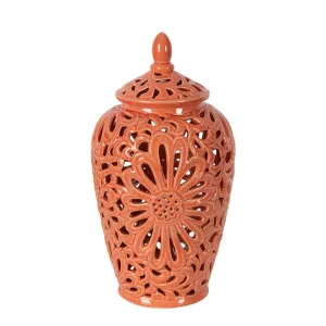Positano Ginger Jar Large Orange by Florabelle Living, a Vases & Jars for sale on Style Sourcebook