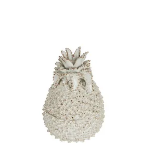 Pineapple Ceramic Jar White by Florabelle Living, a Vases & Jars for sale on Style Sourcebook