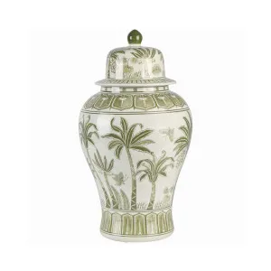 Plantation Temple Jar Green by Florabelle Living, a Vases & Jars for sale on Style Sourcebook