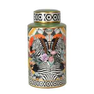 Zebra Ceramic Jar Large by Florabelle Living, a Vases & Jars for sale on Style Sourcebook