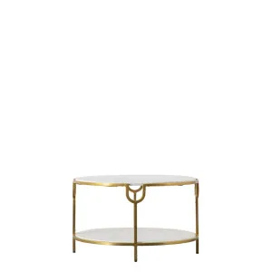 Weston Coffee Table White Marble by Florabelle Living, a Coffee Table for sale on Style Sourcebook