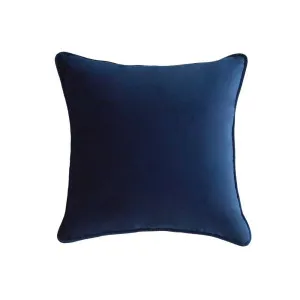 55Cm Throw Cushion Navy Velvet by Florabelle Living, a Cushions, Decorative Pillows for sale on Style Sourcebook