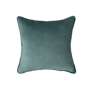 55Cm Throw Cushion Teal Velvet by Florabelle Living, a Cushions, Decorative Pillows for sale on Style Sourcebook