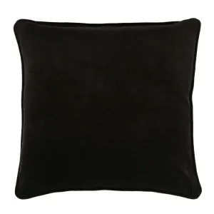 Chelsea Velvet Cushion Black 50X50 by Florabelle Living, a Cushions, Decorative Pillows for sale on Style Sourcebook