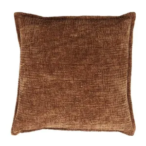 Perri Chenille Cushion Brown 50X50 by Florabelle Living, a Cushions, Decorative Pillows for sale on Style Sourcebook