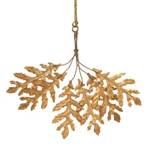 Wilt Holly Leaf Bunch Decoration Gold by Florabelle Living, a Christmas for sale on Style Sourcebook