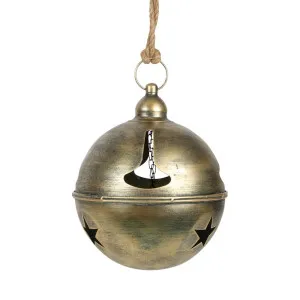 Artoure Hanging Bell Large Gold by Florabelle Living, a Christmas for sale on Style Sourcebook